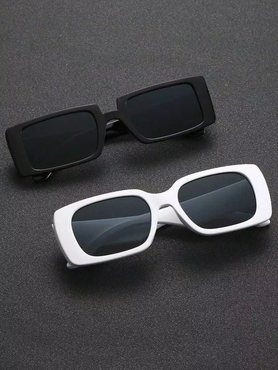 2 pc Set Classic Unisex UV-Protective Sunglasses – Timeless Style for All