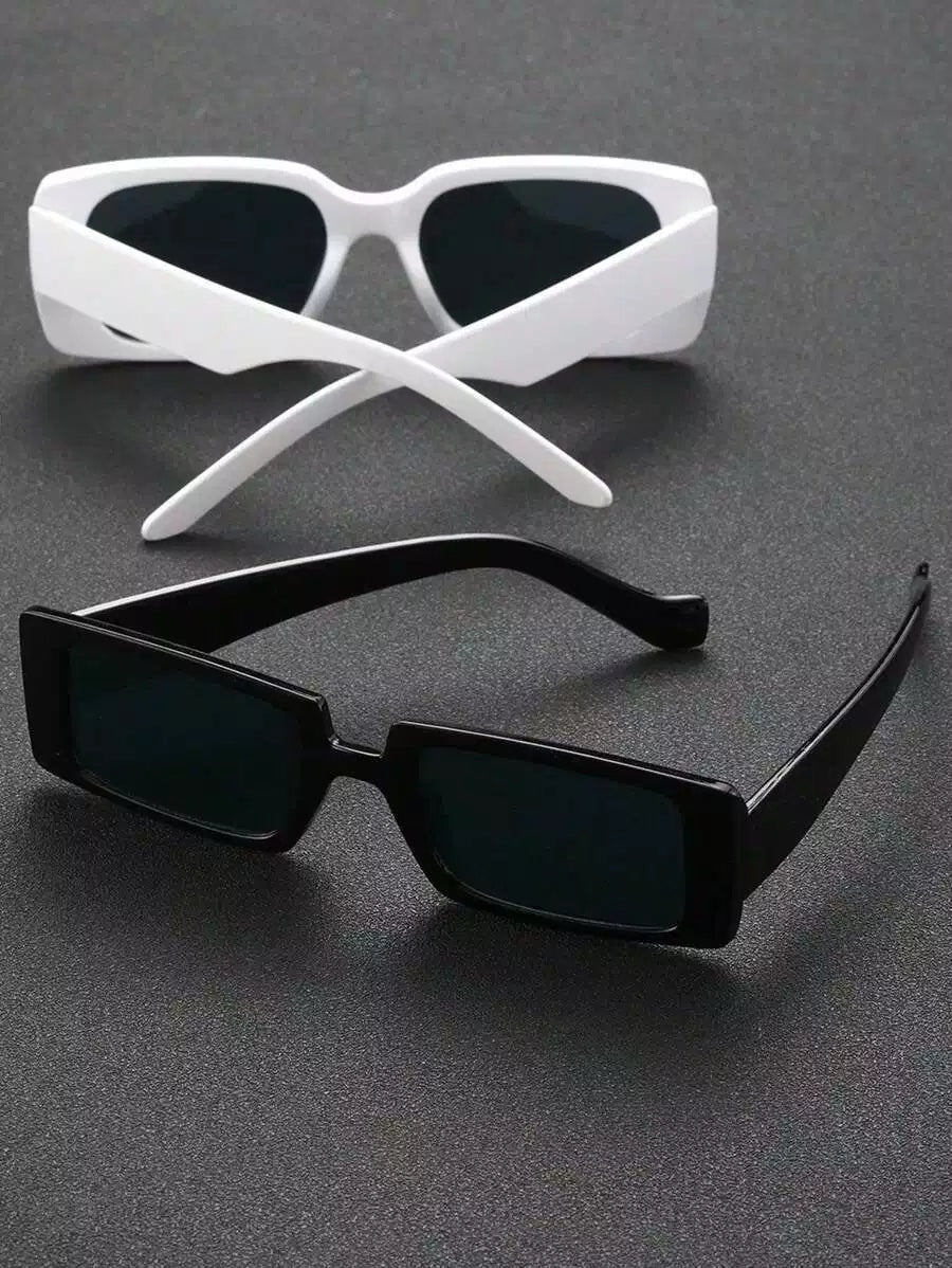 2 pc Set Classic Unisex UV-Protective Sunglasses – Timeless Style for All