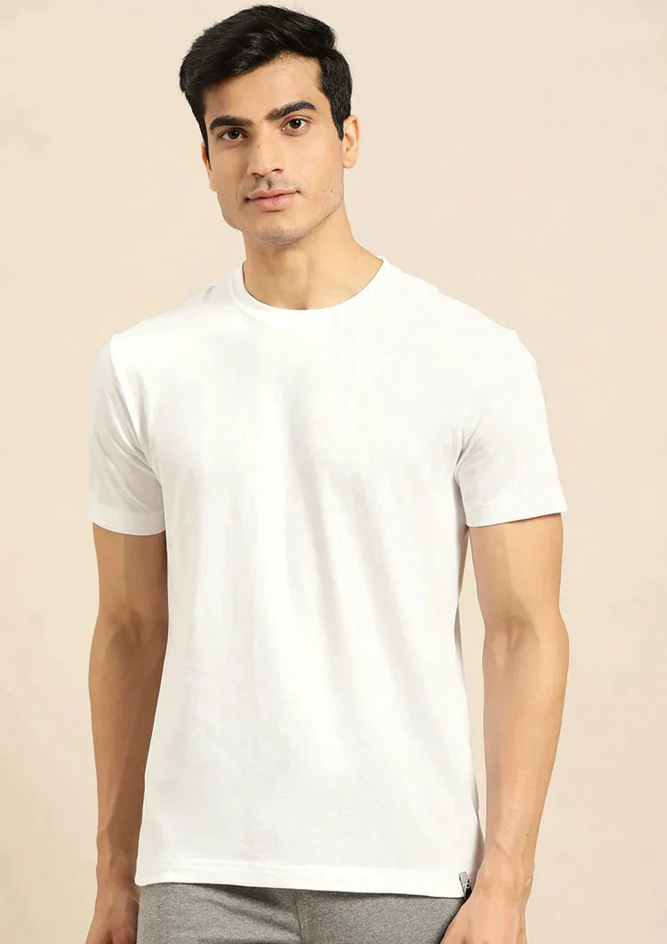 Green Lining White Cotton Shirt Half Sleeves Multicolor for Men